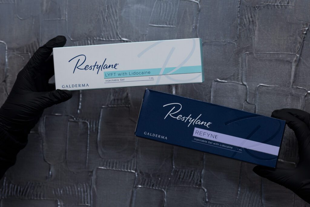 Medical-grade injectable products used at Pure Image Laser & Spa in Indianapolis