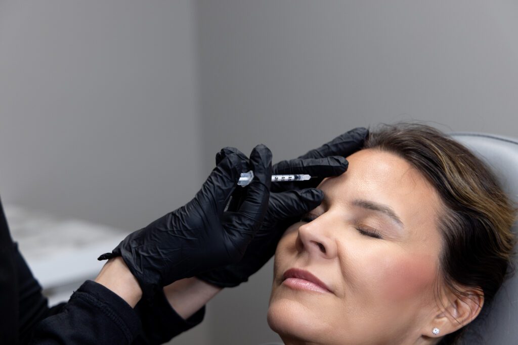 Botox injection treatment at Pure Image Laser & Spa in Indianapolis by licensed medical professional