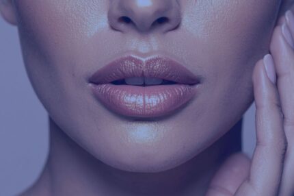Close-up of smooth glowing lips and skin representing injectable and filler treatments at Pure Image Laser and Spa in Indianapolis